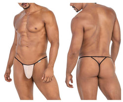 CandyMan Men's Underwear 99795 Mesh G-String Thongs Color Beige thumbnail 1