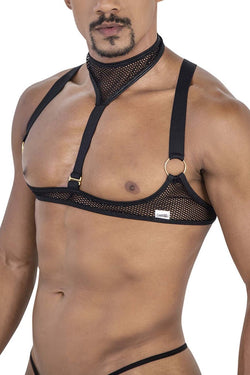 CandyMan Men's Underwear 99809 Mesh Harness Color Black thumbnail 4
