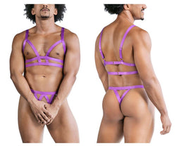CandyMan Men's Underwear 99822 Two Piece Outfit Color Violet thumbnail 1
