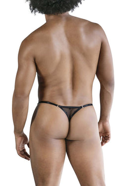 CandyMan Men's Underwear 99824 Mesh Thongs Color Black thumbnail 3
