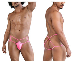 CandyMan Men's Underwear 99831 Cage Jockstrap Color Hot Pink thumbnail 1