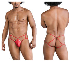 CandyMan Men's Underwear 99831 Cage Jockstrap Color Red thumbnail 1