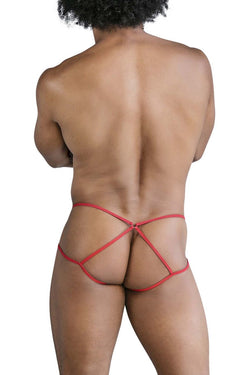 CandyMan Men's Underwear 99831 Cage Jockstrap Color Red thumbnail 3