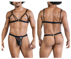 CandyMan Men's Underwear 99838 Two Piece Outfit Color Black thumbnail 1