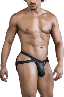 CandyMan Men's Underwear 99840 Crisscross Thongs Color Black thumbnail 4