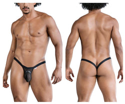 CandyMan Men's Underwear 99841 Mesh Thongs Color Black thumbnail 1