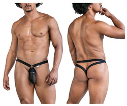 CandyMan Men's Underwear 99842 Mesh Jockstrap Color Black thumbnail 1