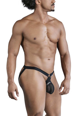 CandyMan Men's Underwear 99842 Mesh Jockstrap Color Black thumbnail 4