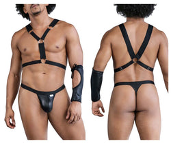 CandyMan Men's Underwear 99850 Three Piece Outfit Color Black thumbnail 1