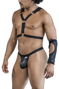 CandyMan Men's Underwear 99850 Three Piece Outfit Color Black thumbnail 4