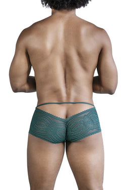 CandyMan Men's Underwear 99857 Lace Trunks Color Green thumbnail 3