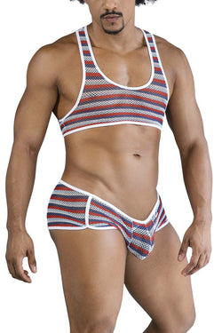 CandyMan Men's Underwear 99859 Two Piece Outfit Color Stripes thumbnail 4