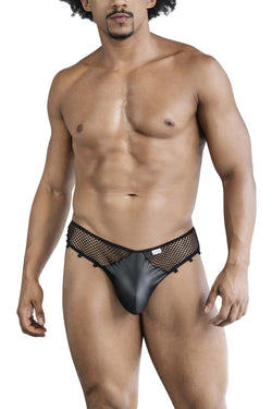 CandyMan Men's Underwear 99860 Fishnet Thongs Color Black thumbnail 2