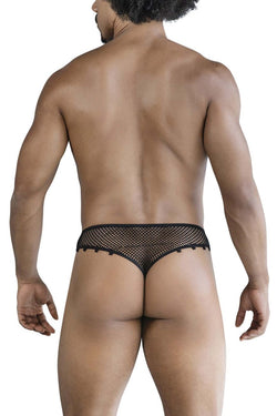 CandyMan Men's Underwear 99860 Fishnet Thongs Color Black thumbnail 3