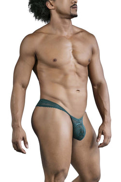 CandyMan Men's Underwear 99861 Lace Thongs Color Green thumbnail 4