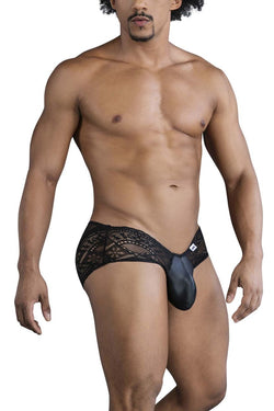 CandyMan Men's Underwear 99863 Lace Briefs Color Black thumbnail 4