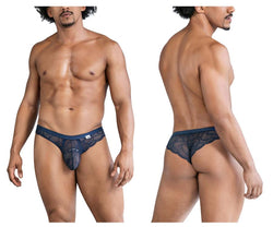 CandyMan Men's Underwear 99868 Lace Briefs Color Navy thumbnail 1