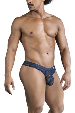 CandyMan Men's Underwear 99868 Lace Briefs Color Navy thumbnail 4