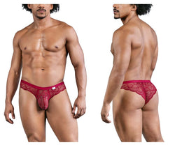 CandyMan 99968 Men's Underwear Lace Briefs color Wine thumbnail 1
