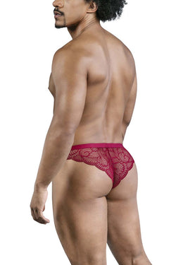 CandyMan 99968 Men's Underwear Lace Briefs color Wine thumbnail 3