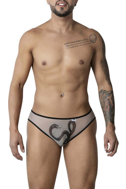 CandyMan Men's Underwear 99871 Egyptian Briefs Color Nude-Black thumbnail 2