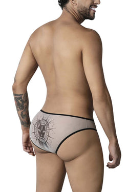 CandyMan Men's Underwear 99871 Egyptian Briefs Color Nude-Black thumbnail 3
