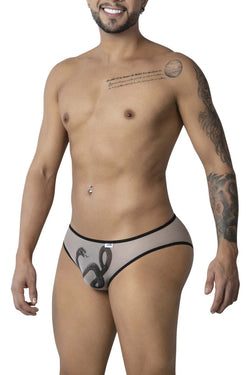 CandyMan Men's Underwear 99871 Egyptian Briefs Color Nude-Black thumbnail 4