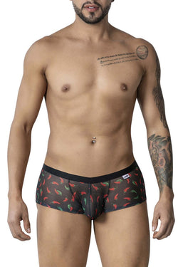 CandyMan Men's Underwear 99873 Chili pepper Trunks Color Black Print thumbnail 2