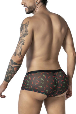 CandyMan Men's Underwear 99873 Chili pepper Trunks Color Black Print thumbnail 3