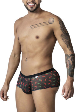 CandyMan Men's Underwear 99873 Chili pepper Trunks Color Black Print thumbnail 4