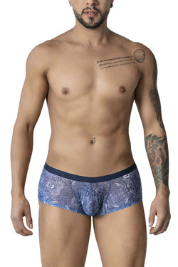 CandyMan Men's Underwear 99873 Water prints Trunks Color Blue-White thumbnail 2