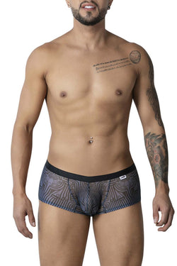 CandyMan Men's Underwear 99873 Egyptian Trunks Color Gray-Black thumbnail 2
