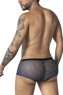 CandyMan Men's Underwear 99873 Egyptian Trunks Color Gray-Black thumbnail 3