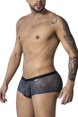 CandyMan Men's Underwear 99873 Egyptian Trunks Color Gray-Black thumbnail 4