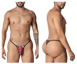 CandyMan Men's Underwear 99877 Leopard Thongs Color Animal Print thumbnail 1