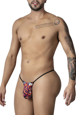 CandyMan Men's Underwear 99877 Leopard Thongs Color Animal Print thumbnail 4