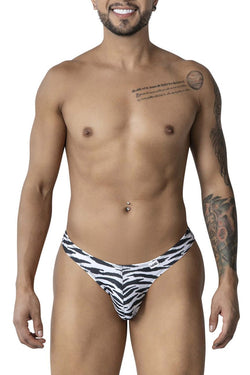 CandyMan Men's Underwear 99882 Zebra Thongs Color Zebra Print thumbnail 2