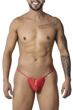 CandyMan Men's Underwear 99892 Heart Thongs Color Red thumbnail 4