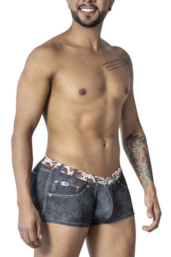 CandyMan Men's Underwear 99904 Cowboy Trunks Color Denim Black thumbnail 4