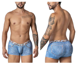 CandyMan Men's Underwear 99904 Cowboy Trunks Color Denim Blue thumbnail 1