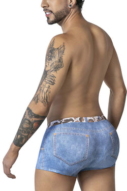 CandyMan Men's Underwear 99904 Cowboy Trunks Color Denim Blue thumbnail 3