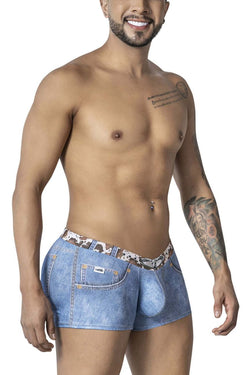 CandyMan Men's Underwear 99904 Cowboy Trunks Color Denim Blue thumbnail 4