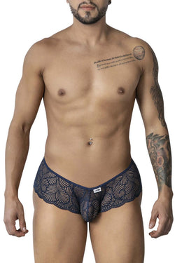 CandyMan 99907 Men's Underwear Lace Trunks Color Navy thumbnail 2