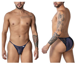 CandyMan Men's Underwear 99914 Lace Briefs Color Navy thumbnail 1