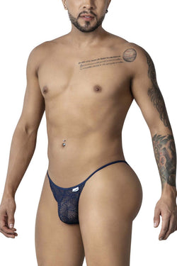 CandyMan Men's Underwear 99914 Lace Briefs Color Navy thumbnail 4