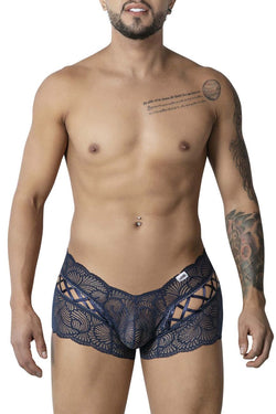 CandyMan Men's Underwear 99916 Lace Trunks Color Navy thumbnail 2
