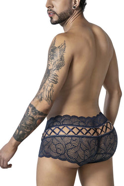 CandyMan Men's Underwear 99916 Lace Trunks Color Navy thumbnail 3