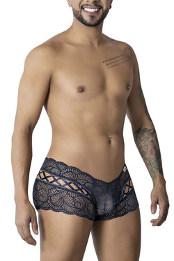 CandyMan Men's Underwear 99916 Lace Trunks Color Navy thumbnail 4