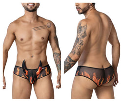 CandyMan Men's Underwear 99917 Wicked Trunks Color Black thumbnail 1