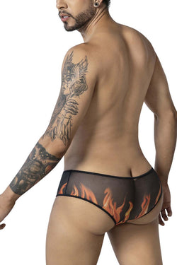CandyMan Men's Underwear 99917 Wicked Trunks Color Black thumbnail 3